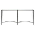 Iron & Glass Console Table - 63W x 30H x 14D